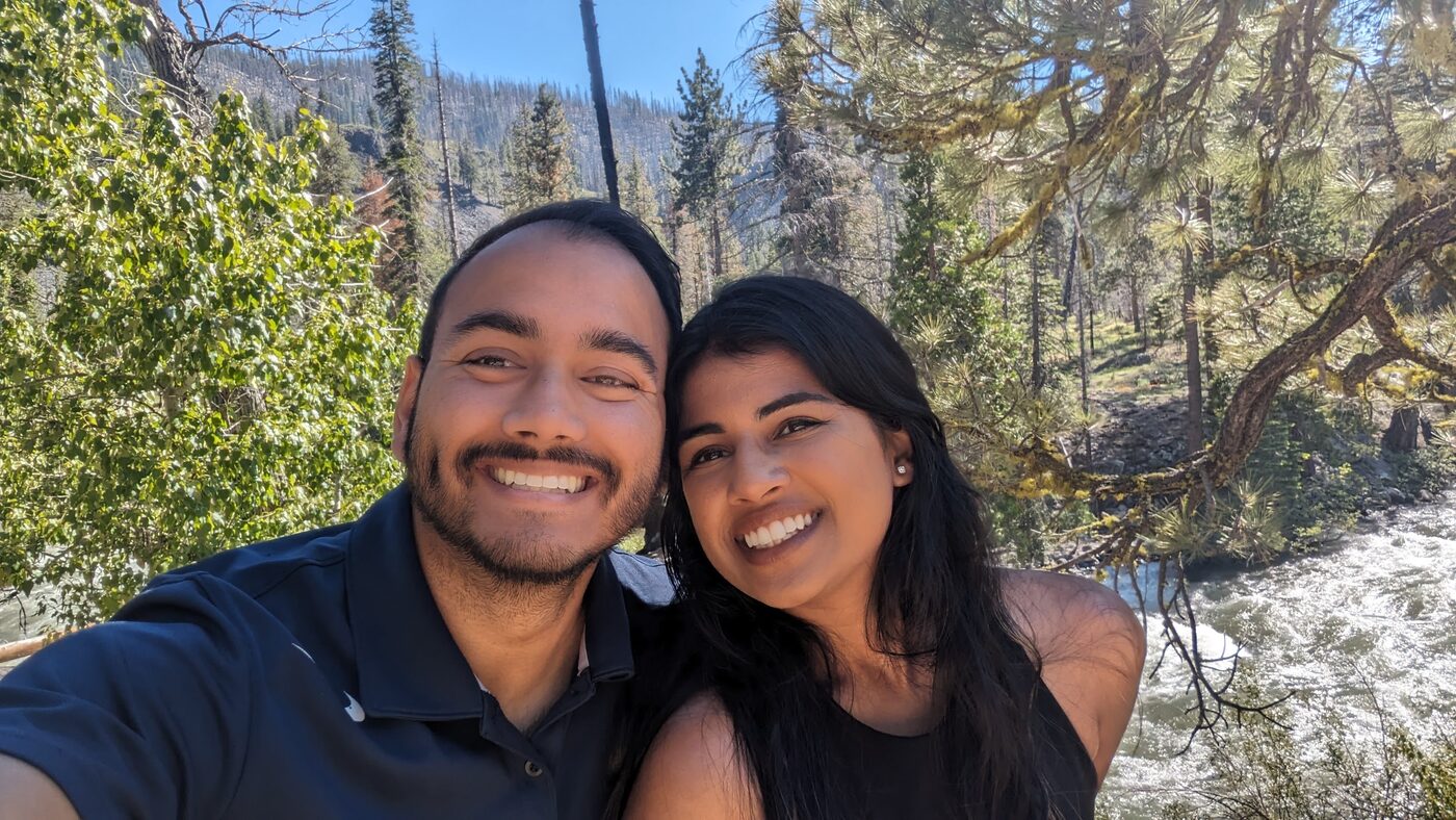 Rahul and Radhika back in California
